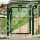 Posuvná brána, branka a oplocení z plotových dílců u RD ve Vlašimi
